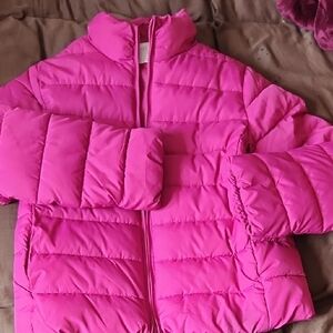 The Children's Place Hot Pink Puffer Jacket